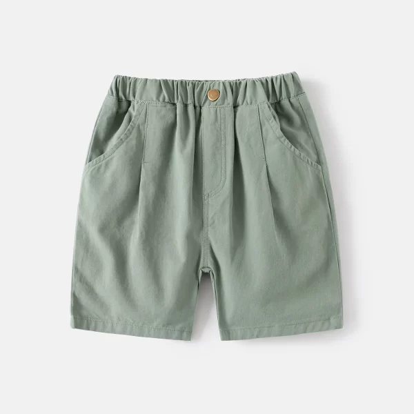 Baby Boys  Summer Pants Children's Pocket Pleated Casual Shorts - Image 5