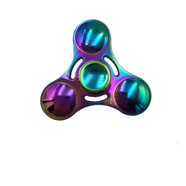 Rainbow Fidget Spinner  Metal UFO Small Handheld  Finger Spinners - Image 5