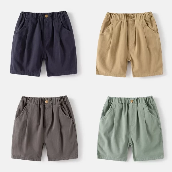 Baby Boys  Summer Pants Children's Pocket Pleated Casual Shorts