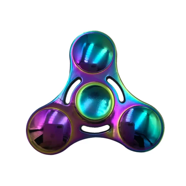 Rainbow Fidget Spinner  Metal UFO Small Handheld  Finger Spinners - Image 4