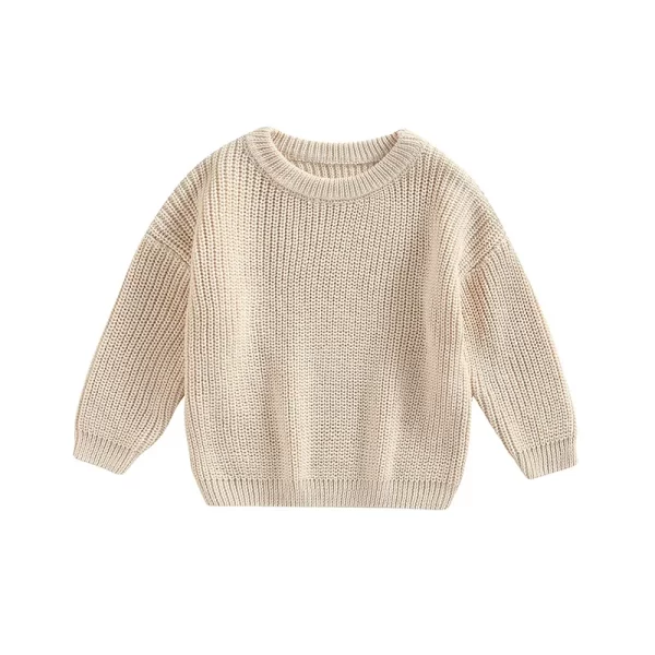 Autumn Sweaters,  Kids Knit Long Sleeve Sweater,  Solid Color - Image 19