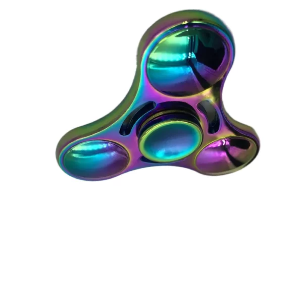Rainbow Fidget Spinner  Metal UFO Small Handheld  Finger Spinners - Image 3
