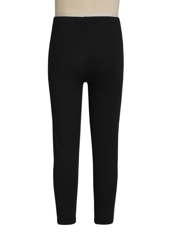 6-Pack Girls' Solid Color Sports Leggings, 92% Polyester 8% Spandex, Medium Stretch Skinny Fit Knit Fabric Pants for Spring/Summer - Image 8