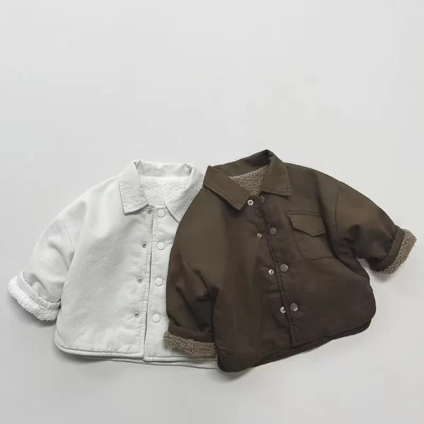 New  Boy  Jackets   Fleece  Kids  Coats   Fashion  Children  Outerwear  Winter  Autumn - Image 5