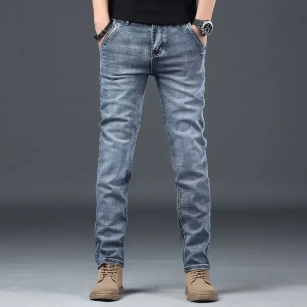 Trousers Work Wear Man Cowboy Pants Baggy With Pockets Loose Jeans for Men Denim Retro Soft Trend 2024 90s Streetwear Classic Xs - Image 6
