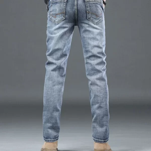 Trousers Work Wear Man Cowboy Pants Baggy With Pockets Loose Jeans for Men Denim Retro Soft Trend 2024 90s Streetwear Classic Xs - Image 4
