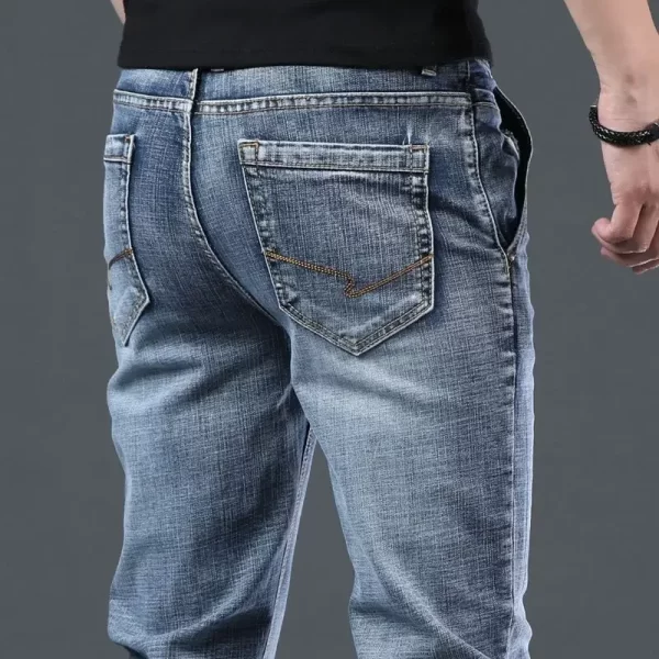 Trousers Work Wear Man Cowboy Pants Baggy With Pockets Loose Jeans for Men Denim Retro Soft Trend 2024 90s Streetwear Classic Xs - Image 5