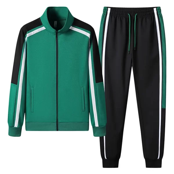 Casual Sportswear Set for Young Men Long Sleeve Jacket And Trousers Polyester Fiber Autumn Season - Image 7