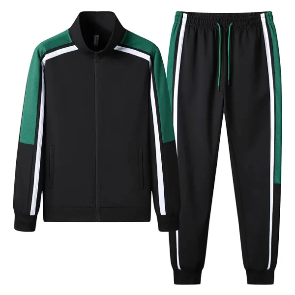 Casual Sportswear Set for Young Men Long Sleeve Jacket And Trousers Polyester Fiber Autumn Season - Image 8
