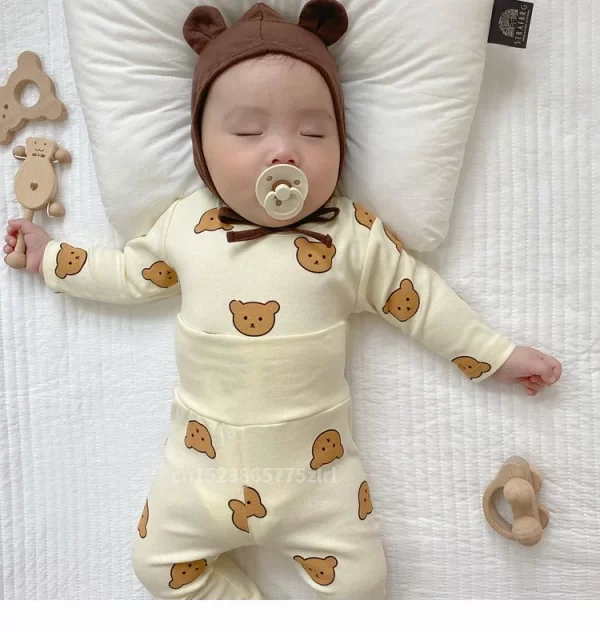 Baby Clothes 2pcs Sets Autumn  Winter Baby Pajama Set Bottom Underwear Two-piece Set Cotton Baby Boy Long Sleeves Outfit - Image 9