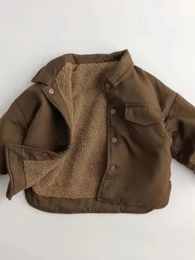 New  Boy  Jackets   Fleece  Kids  Coats   Fashion  Children  Outerwear  Winter  Autumn