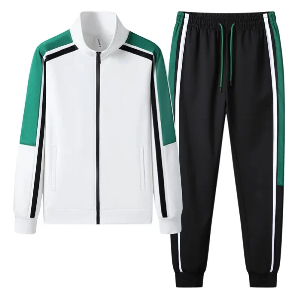 Casual Sportswear Set for Young Men Long Sleeve Jacket And Trousers Polyester Fiber Autumn Season - Image 6