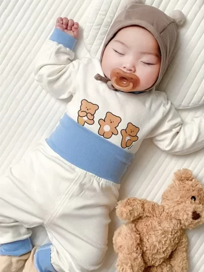 Baby Clothes 2pcs Sets Autumn  Winter Baby Pajama Set Bottom Underwear Two-piece Set Cotton Baby Boy Long Sleeves Outfit