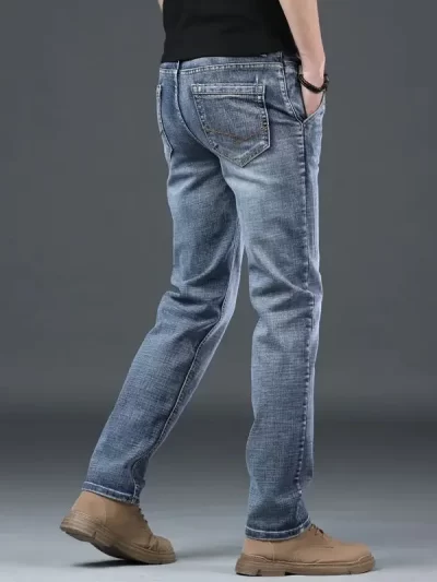 Trousers Work Wear Man Cowboy Pants Baggy With Pockets Loose Jeans for Men Denim Retro Soft Trend 2024 90s Streetwear Classic Xs