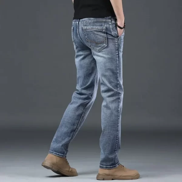 Trousers Work Wear Man Cowboy Pants Baggy With Pockets Loose Jeans for Men Denim Retro Soft Trend 2024 90s Streetwear Classic Xs