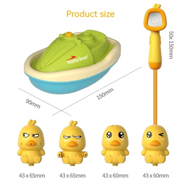 Cute Duck Bathtub Boat Toy - Image 5