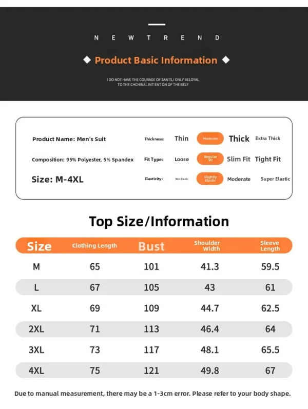 Casual Sportswear Set for Young Men Long Sleeve Jacket And Trousers Polyester Fiber Autumn Season - Image 10